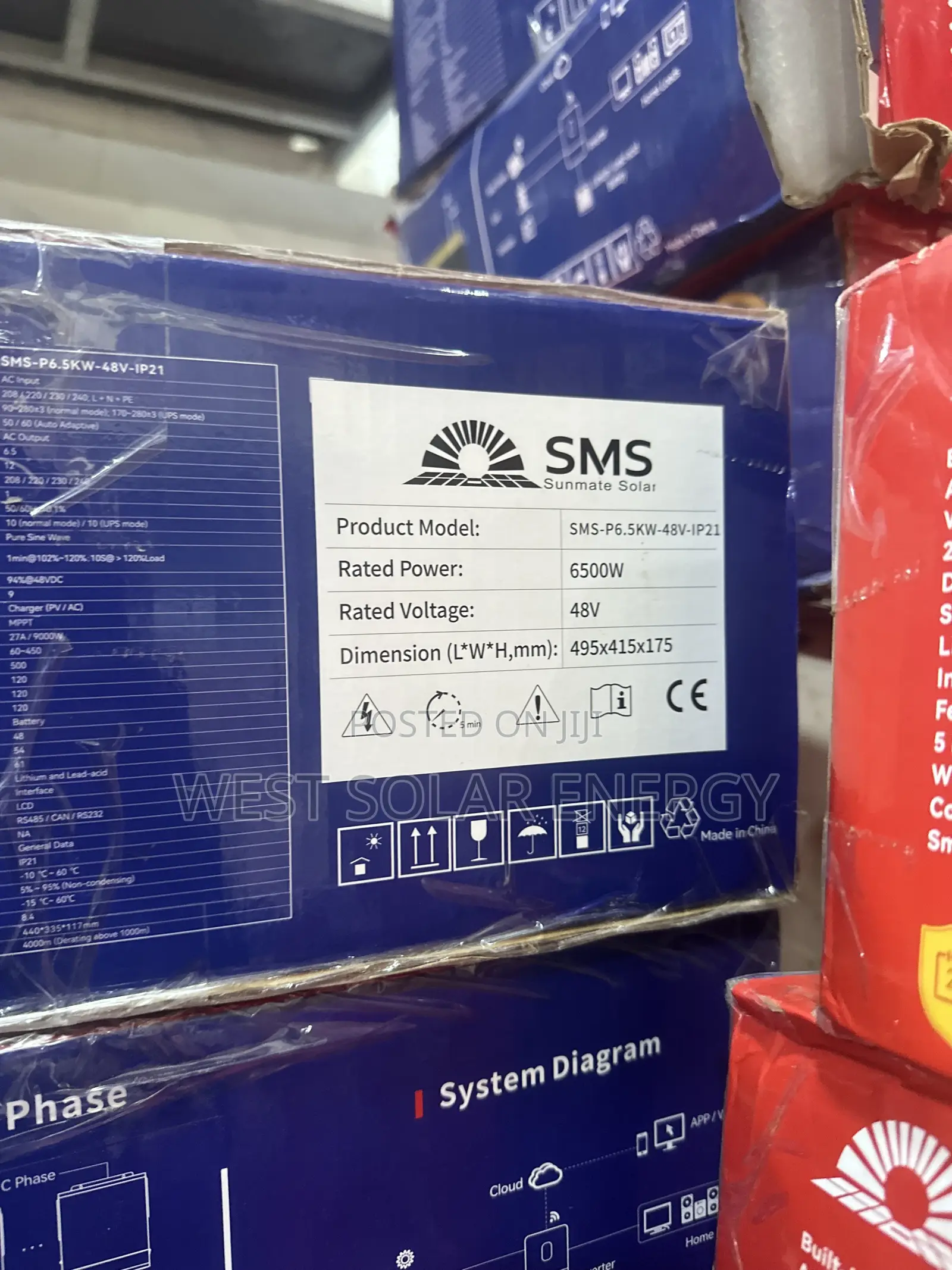 6.5Kva 48V SMS Paraell Hybrid Solar Inverter’s