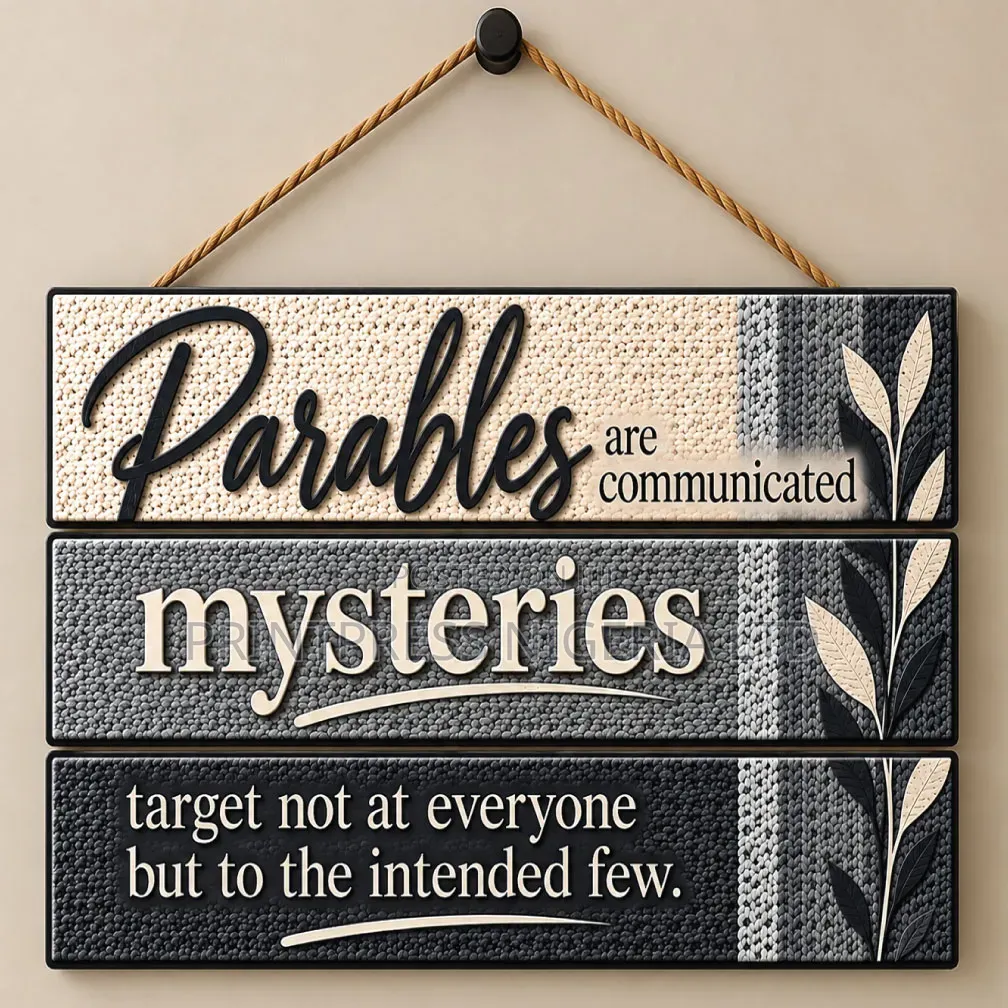 Parables - Inspirational Wall Plaque 9x12"