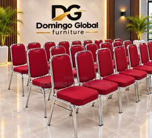 Red and Stainless Banquet Event /Church Chairs