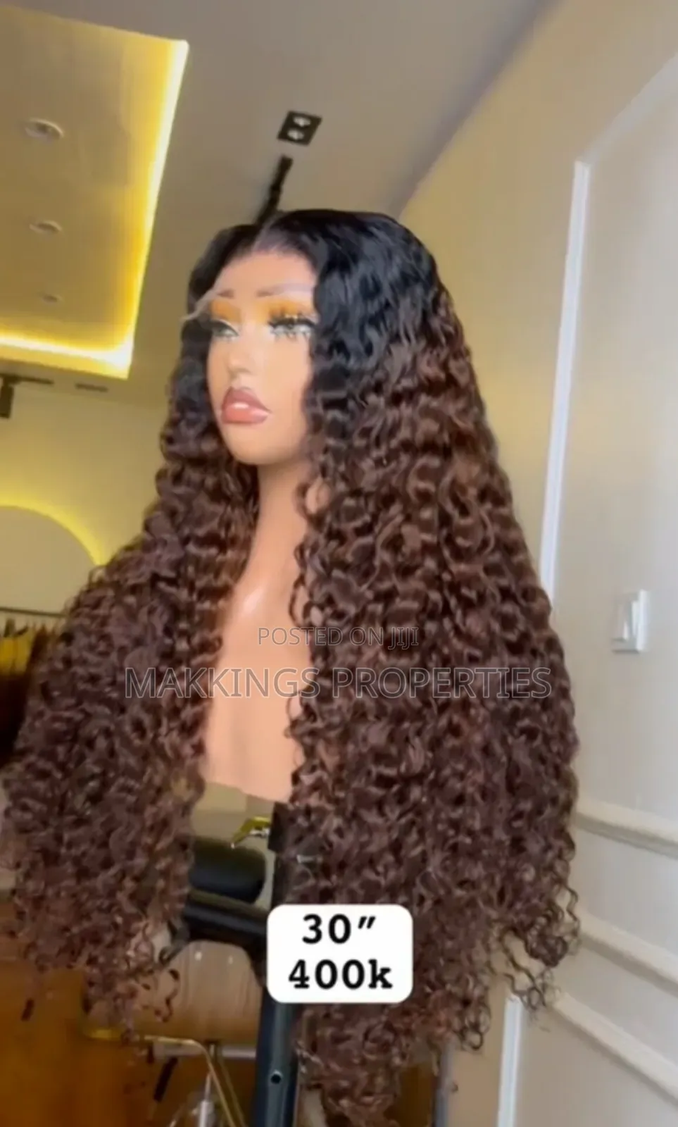 30 Inches Long Curly Wig – Full, Voluminous Curls