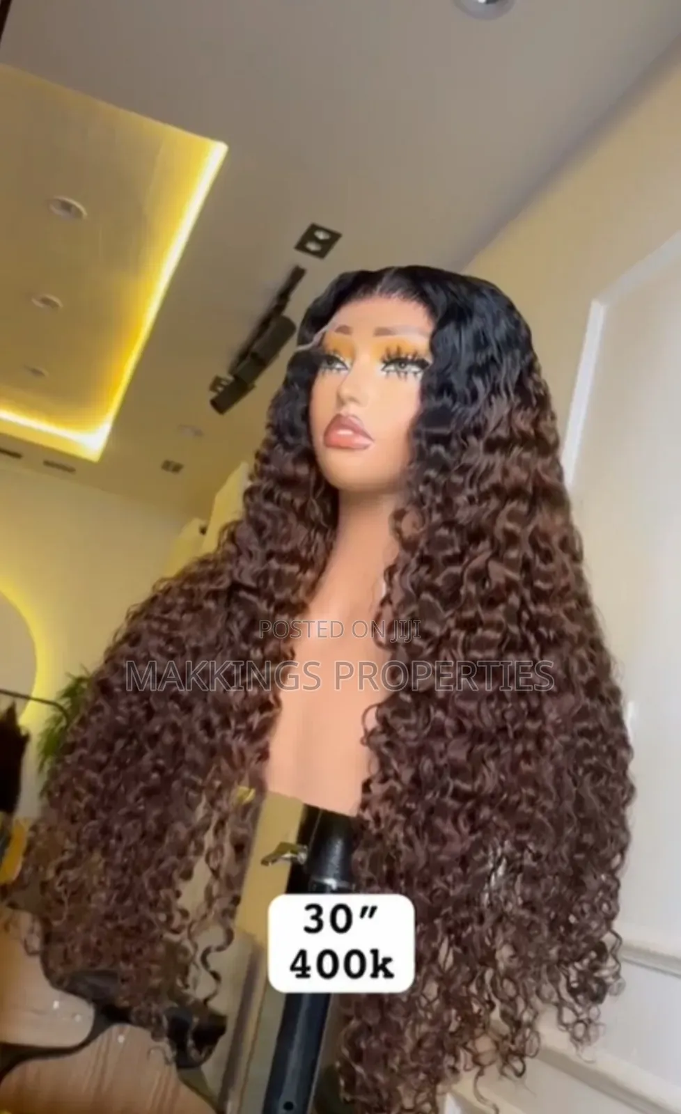 30 Inches Long Curly Wig – Full, Voluminous Curls
