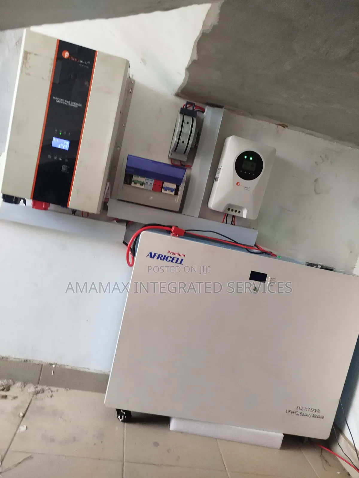10kva Hybrid Inverter 48volt and 15kwh Lithium Battery 51.2volt