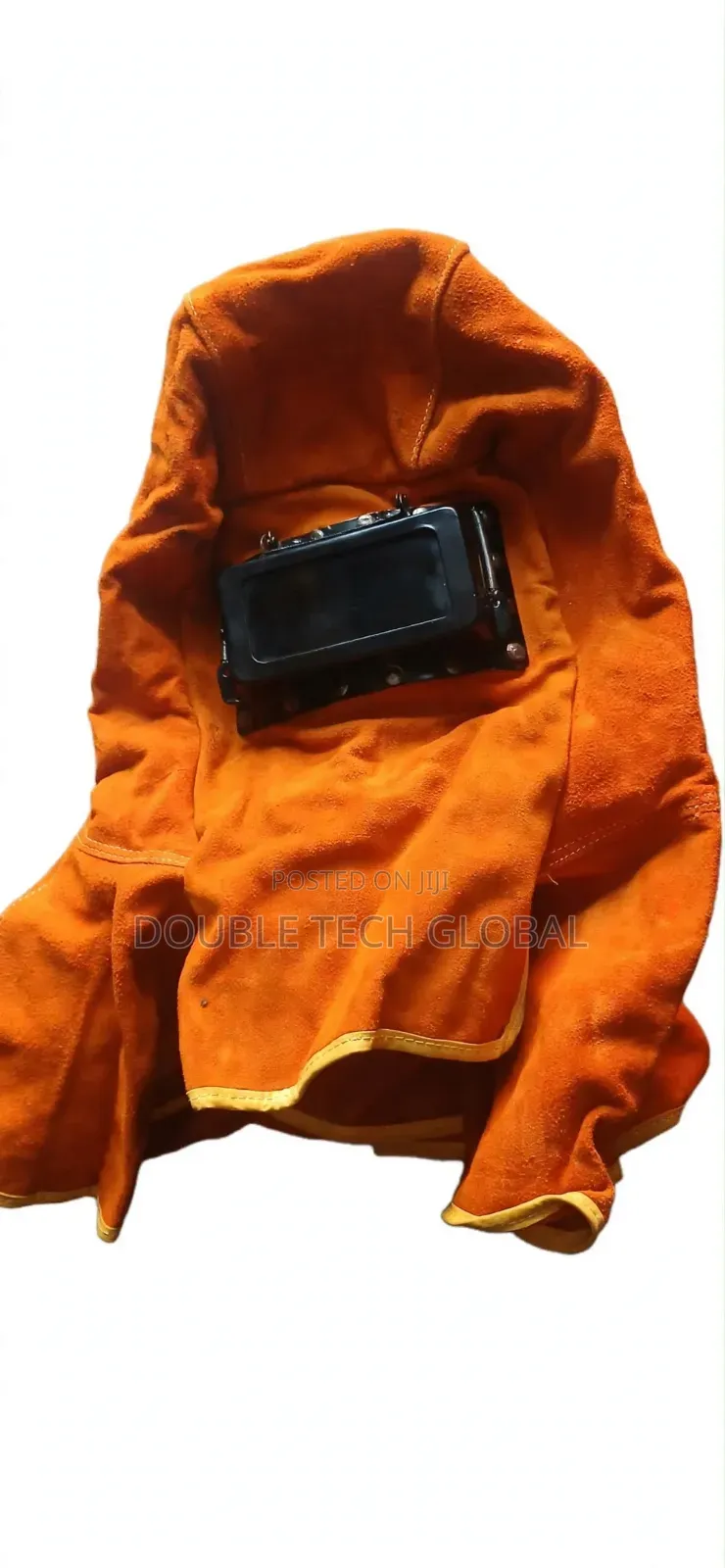 Leather Welding Hood Mask - Welding Helmet Cap With Flip Lens