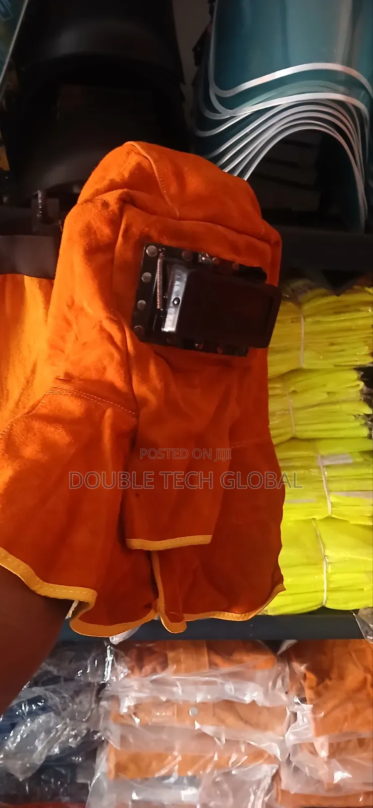 Leather Welding Hood Mask - Welding Helmet Cap With Flip Lens