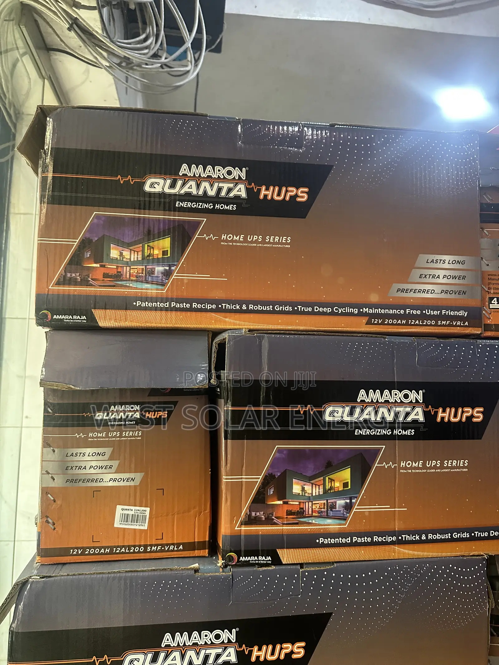 200Ah 12V Amaron Quanta Dry Cell Solar Battery