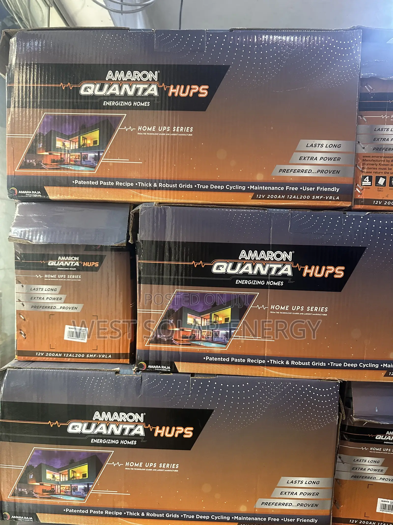 200Ah 12V Amaron Quanta Dry Cell Solar Battery