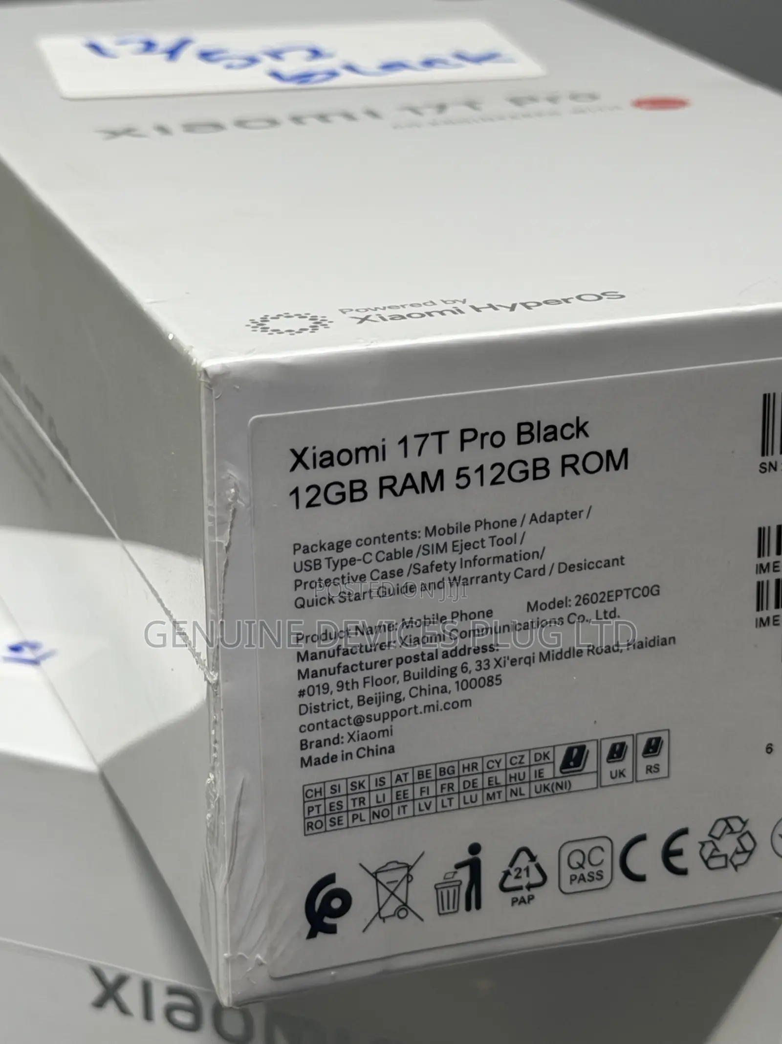 New Xiaomi 17T Pro 512 GB Black