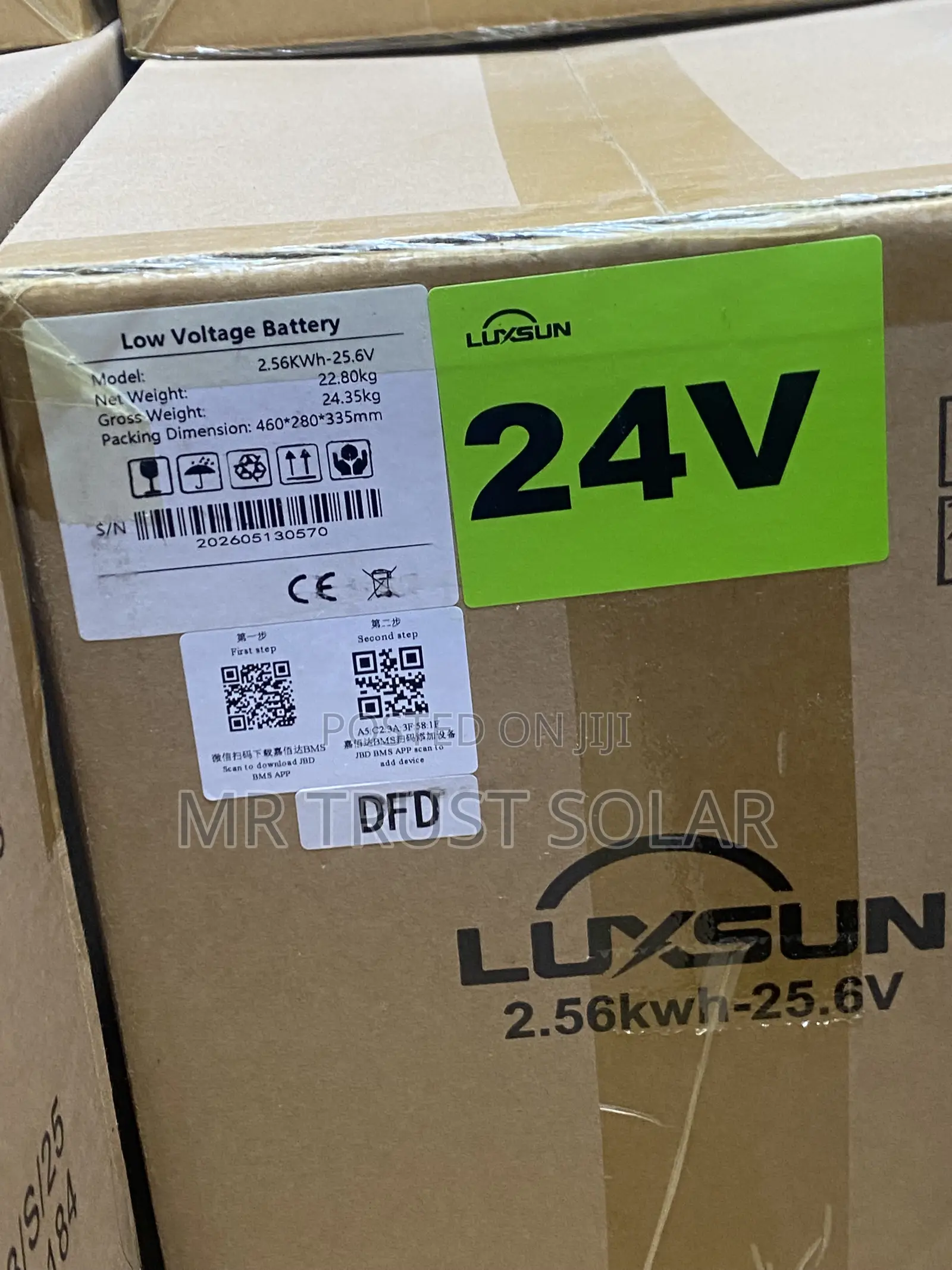 2.56KWh-25.6v Luxsun Battery