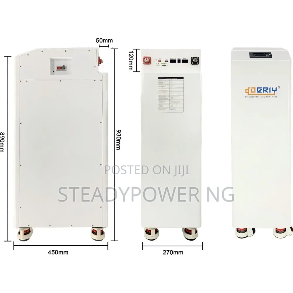 Deriy PowerLink Modular Smart 16kWh 51.2V LiFePO4 Lithium Battery