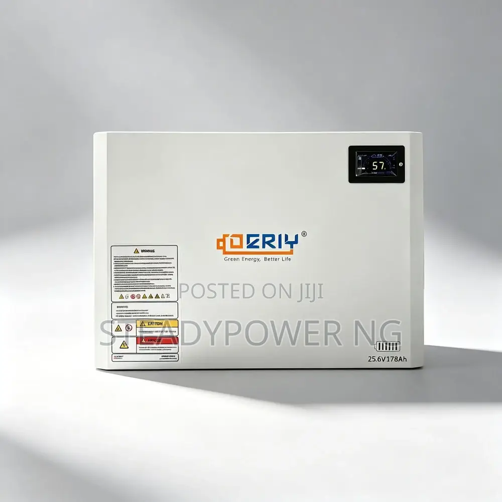 Deriy PowerWall 4.5kWh 25.6V LiFePO4 Wall-Mount Lithium Battery
