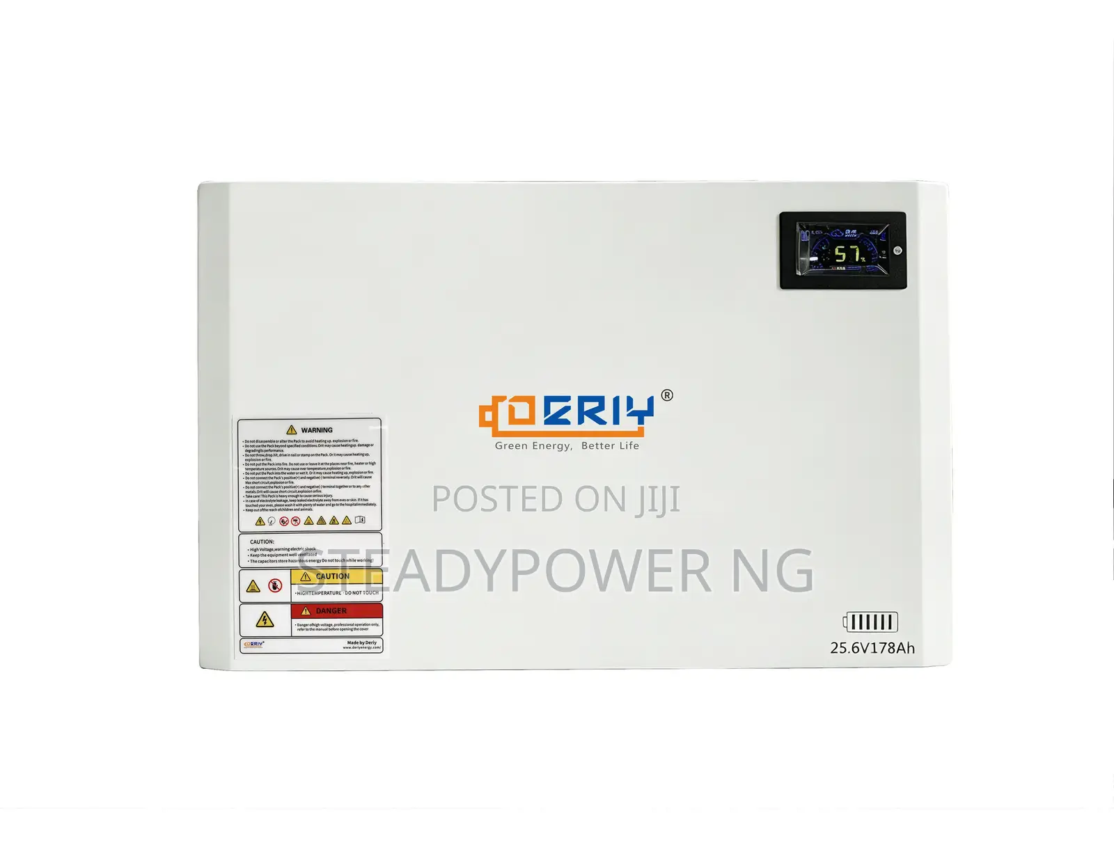 Deriy PowerCore 4.5kWh 25.6V 178Ah LiFePO4 Lithium Battery
