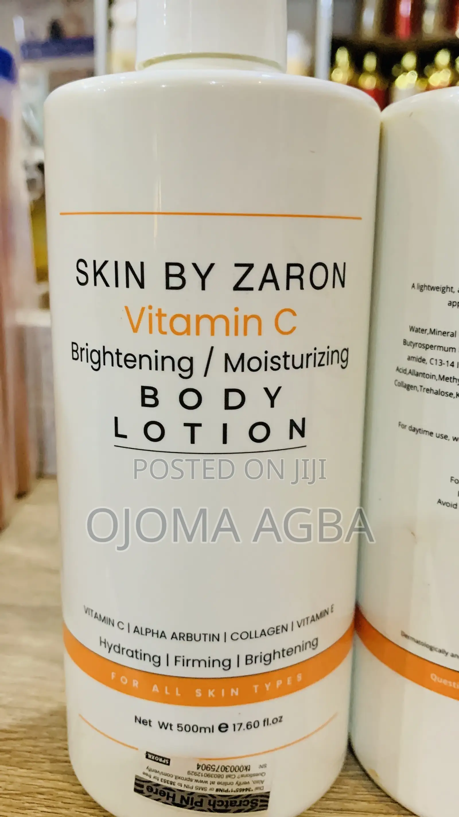 Skin by Zaron Vitamin C Brightening and Moisturizing Body Lotion