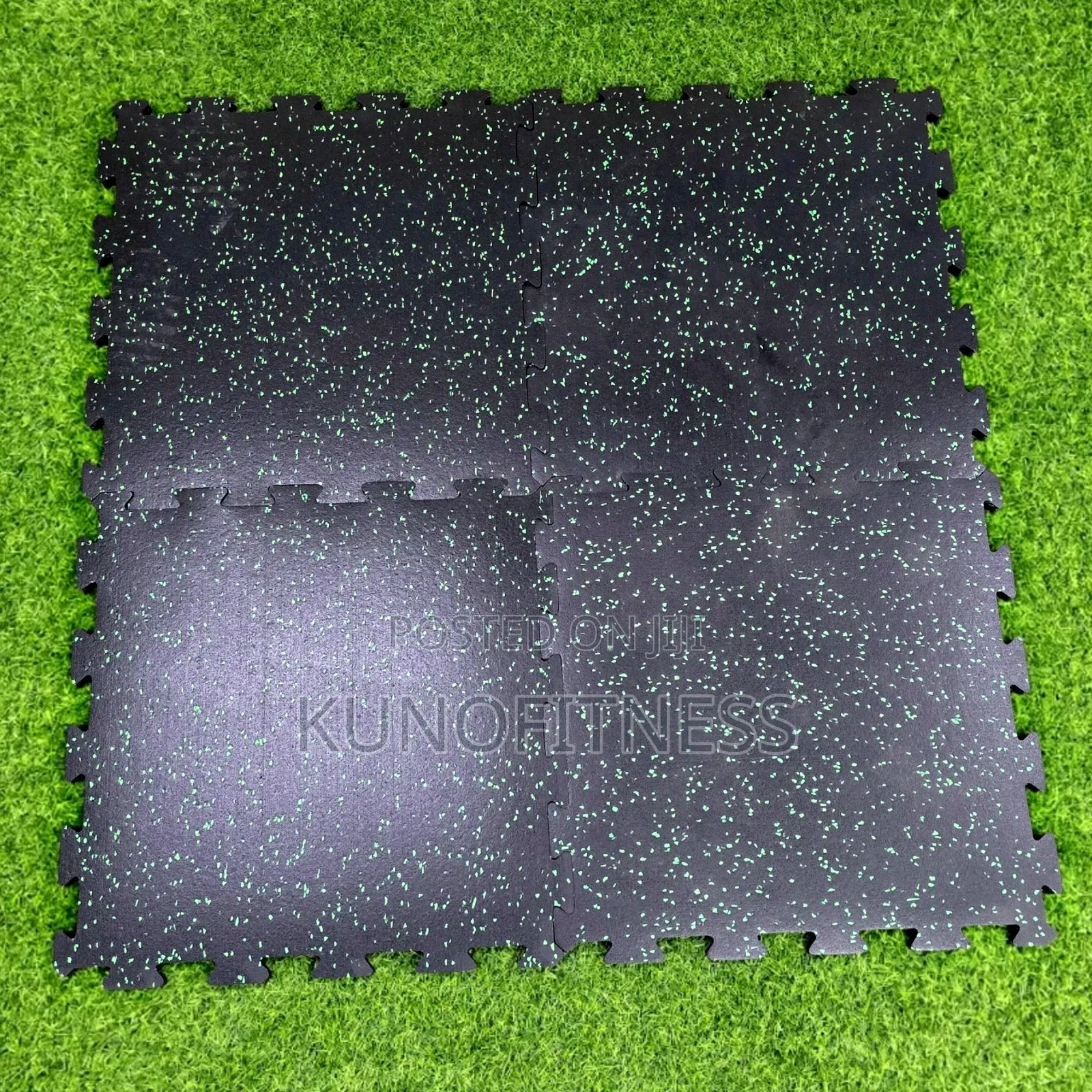 20mm Interlocking Rubber Gym Flooring Tiles ( 4 Pieces Square Meter )