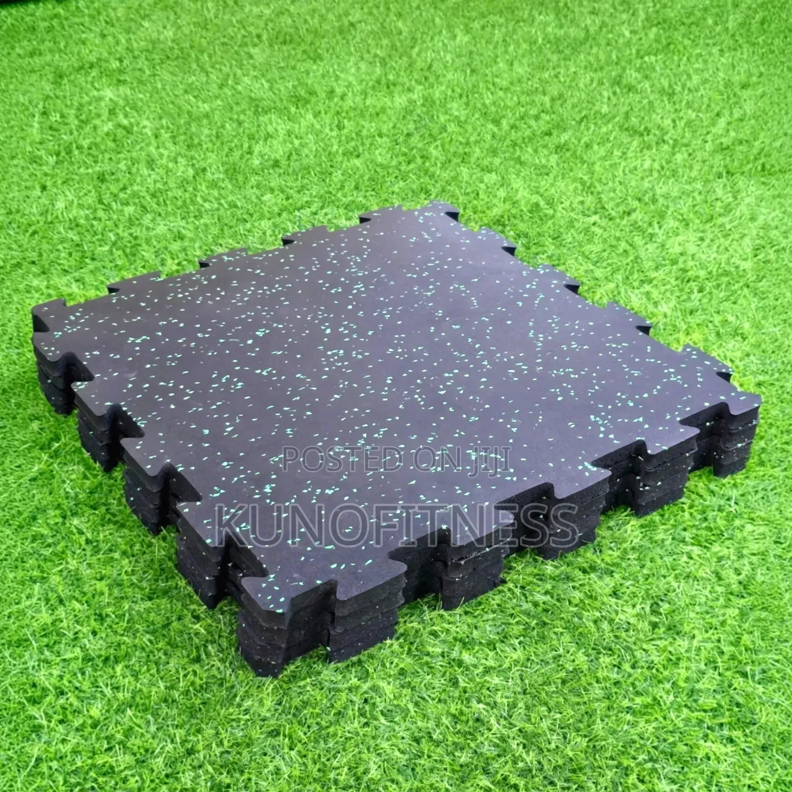 20mm Interlocking Rubber Gym Flooring Tiles ( 4 Pieces Square Meter )
