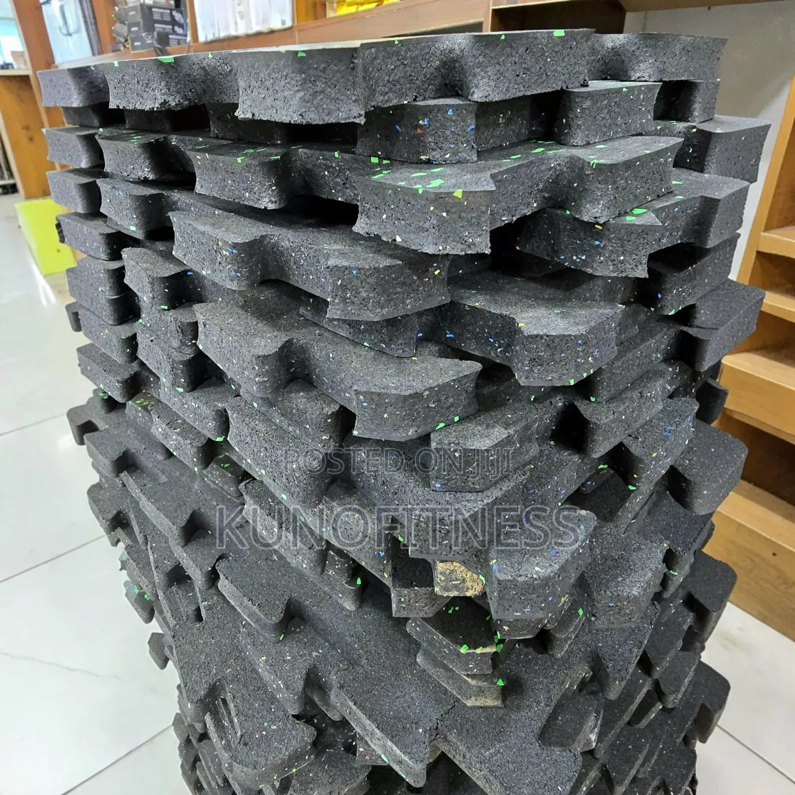Gym Floor Mat Tiles, 20mm Thick