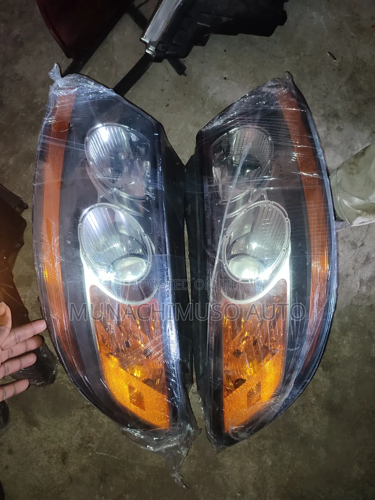Set Head Lamp Hyundai Santa Fe 2008/2010