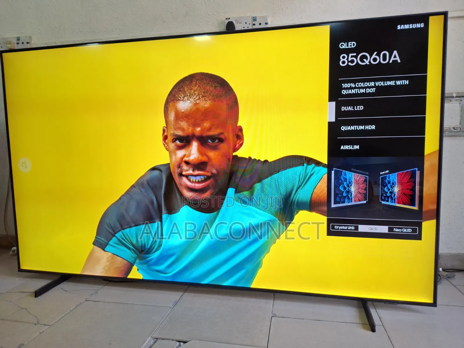 Slim 85" Samsung QLED Q60A Smart TV
