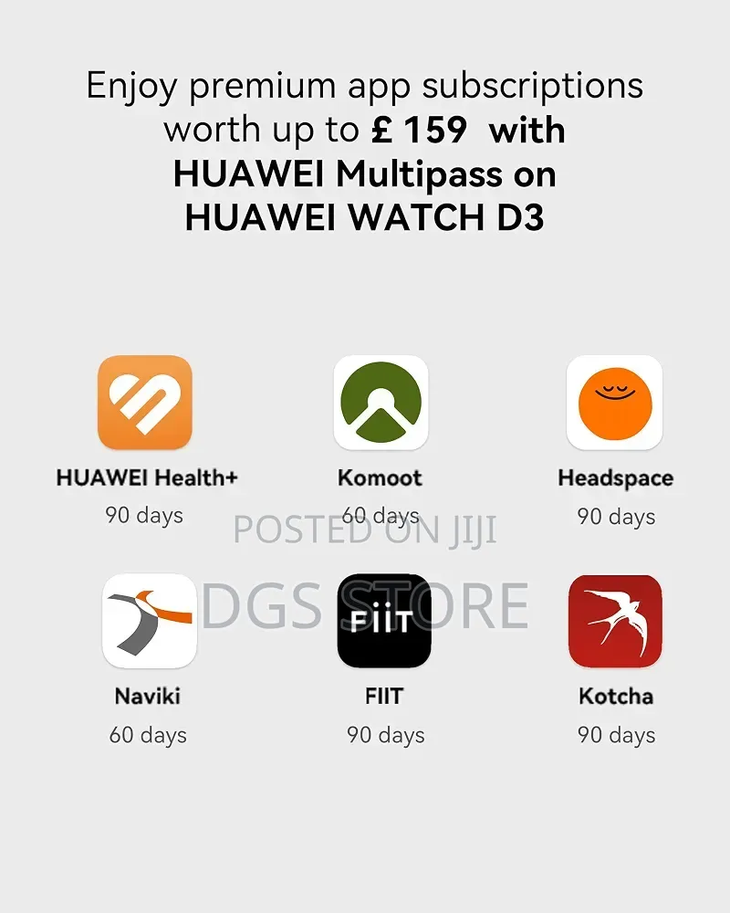 Huawei Watch D3 Blood Pressure Monitoring Smart Watch