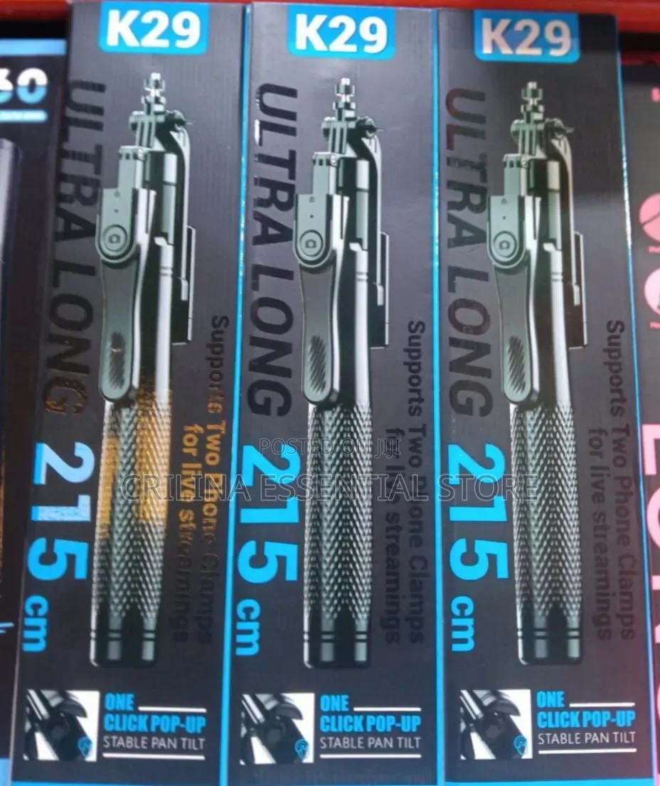 K29 Ultra Long 215 Cm Selfie Stick and Phone Tripod