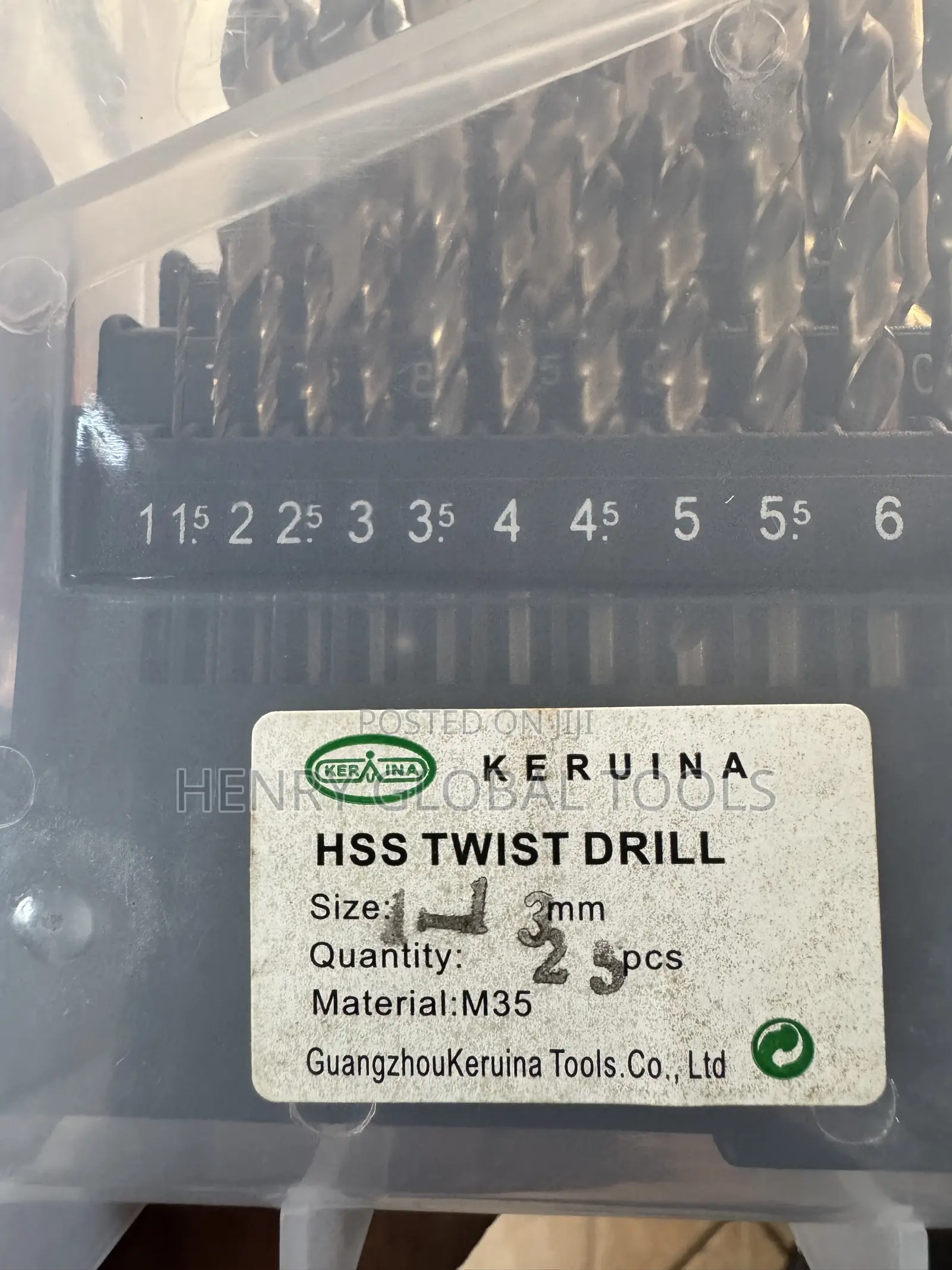 KERUINA HSS Twist Drill Bit Set – M35 Cobalt Steel