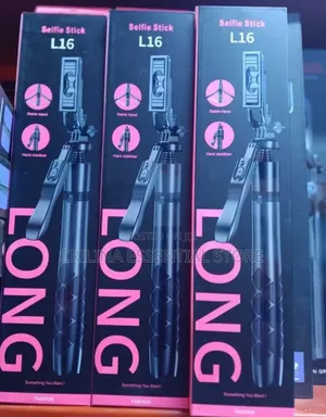 L16 Long Selfie Stick Tripod With a Bluetooth Remote & Hand Stabilizer