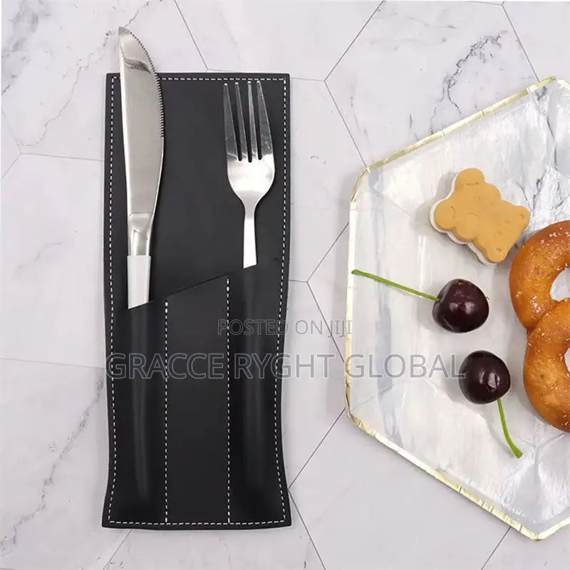 Leather Cutlery Pouch
