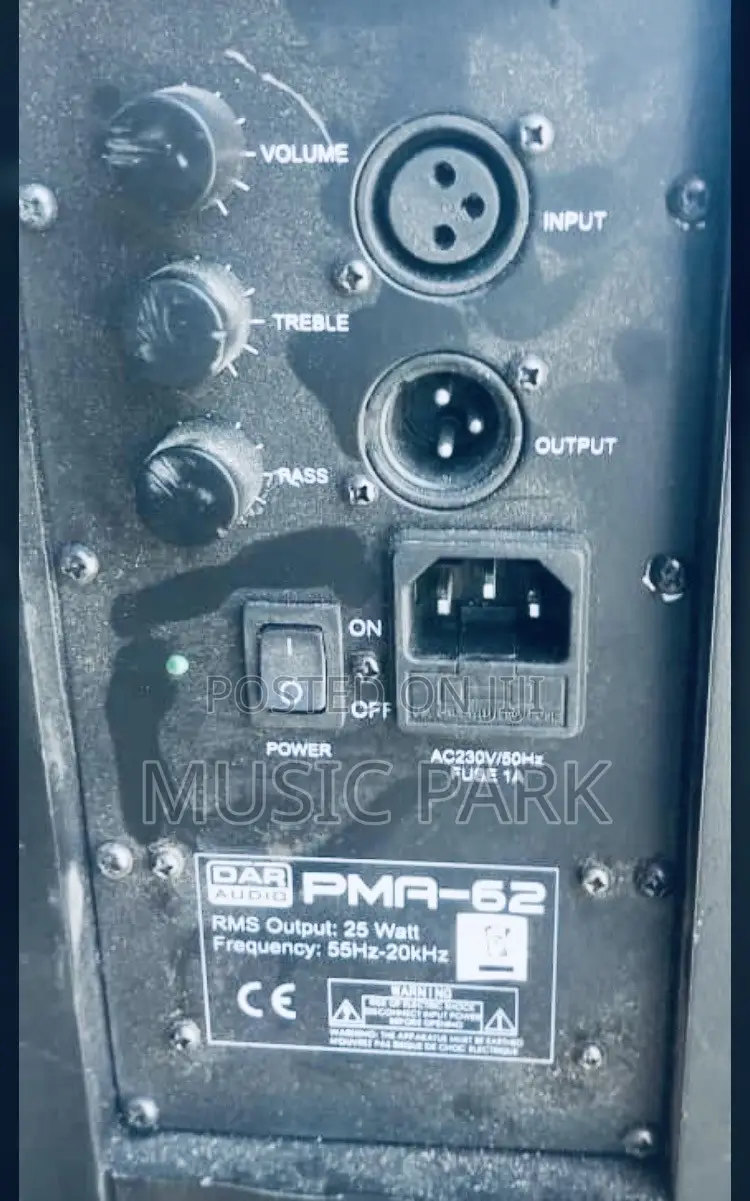 Title: Used DAP Audio PMA-62 Active Monitor / PA Speaker Pair –