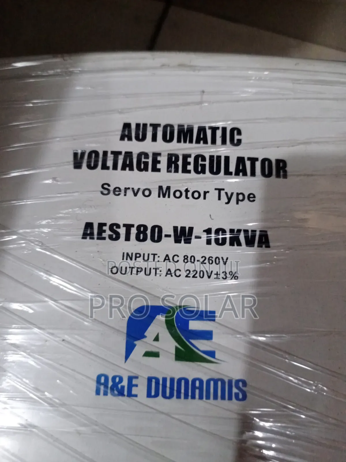 A&e Dunamis 10kva Servo Stabilizer