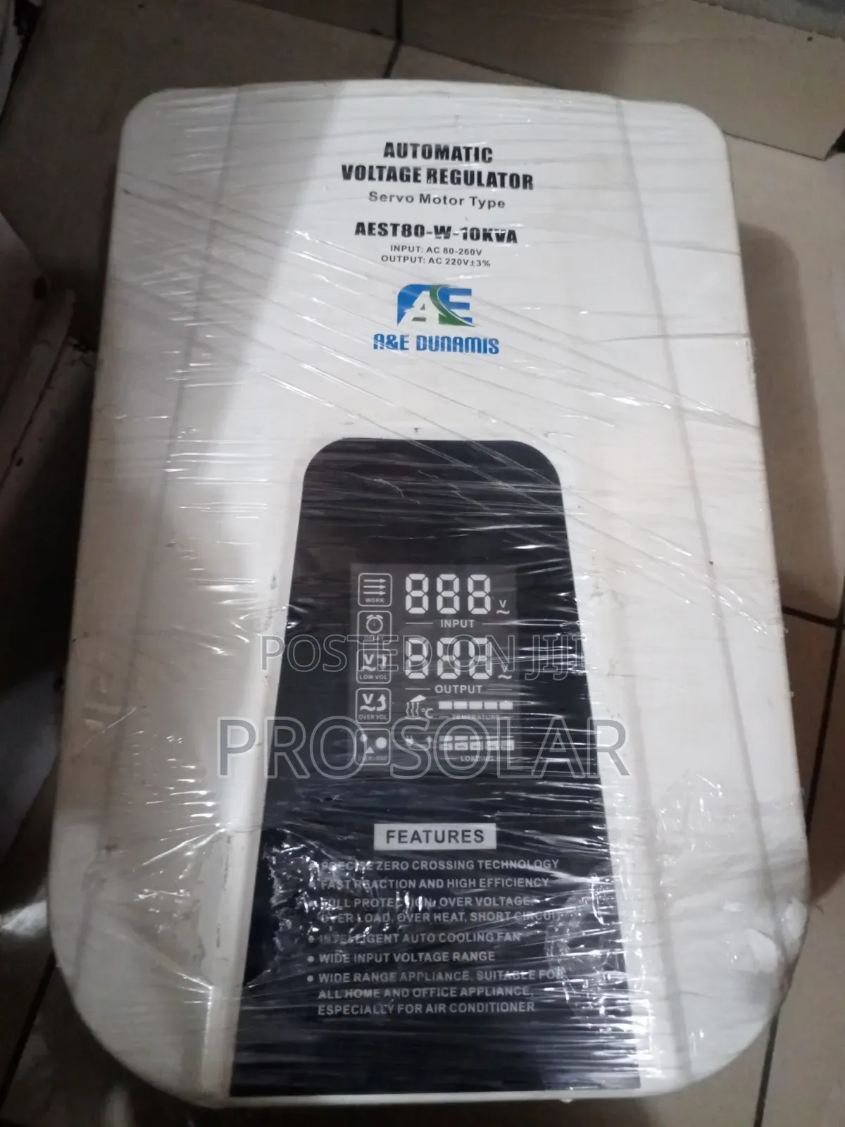 A&e Dunamis 10kva Servo Stabilizer