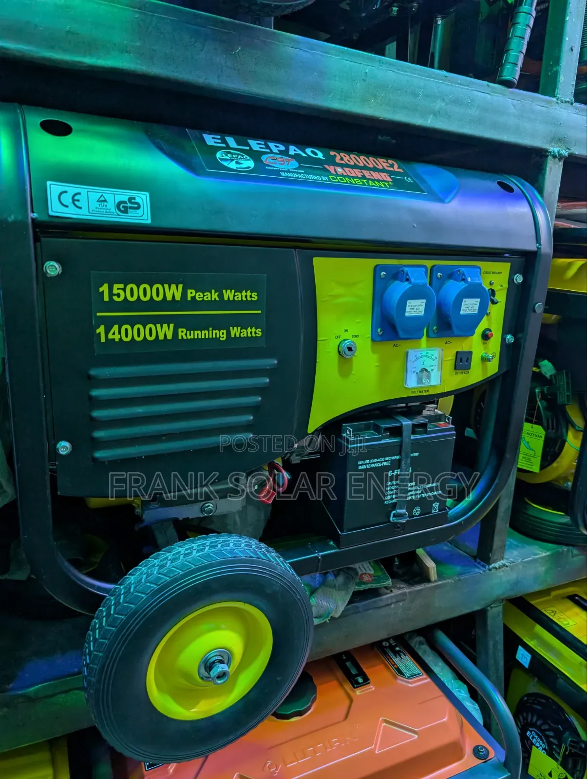 Brand New Elepaq Constant 10.5kva Petrol Generator %Copper