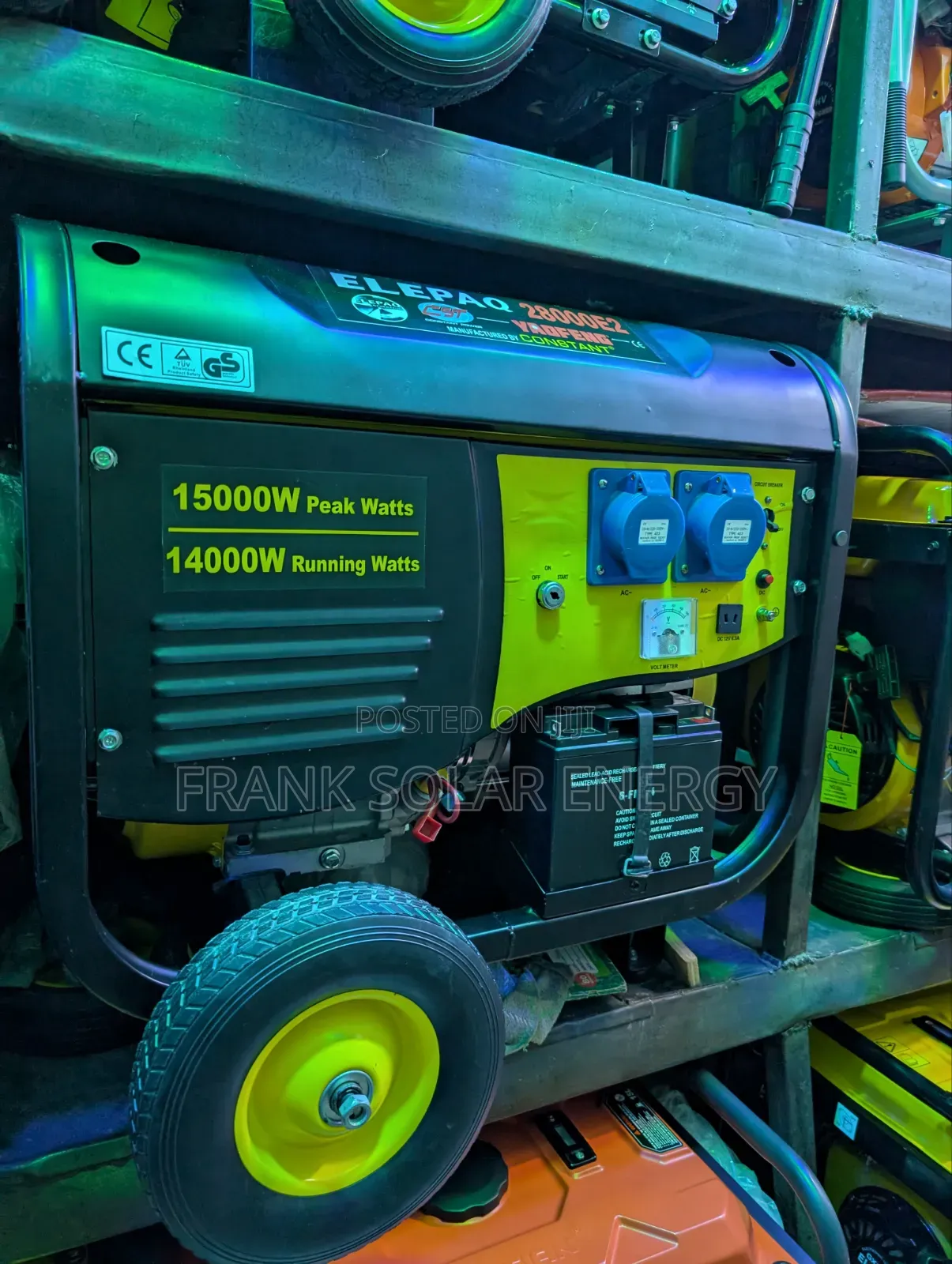 Brand New Elepaq Constant 10.5kva Petrol Generator %Copper