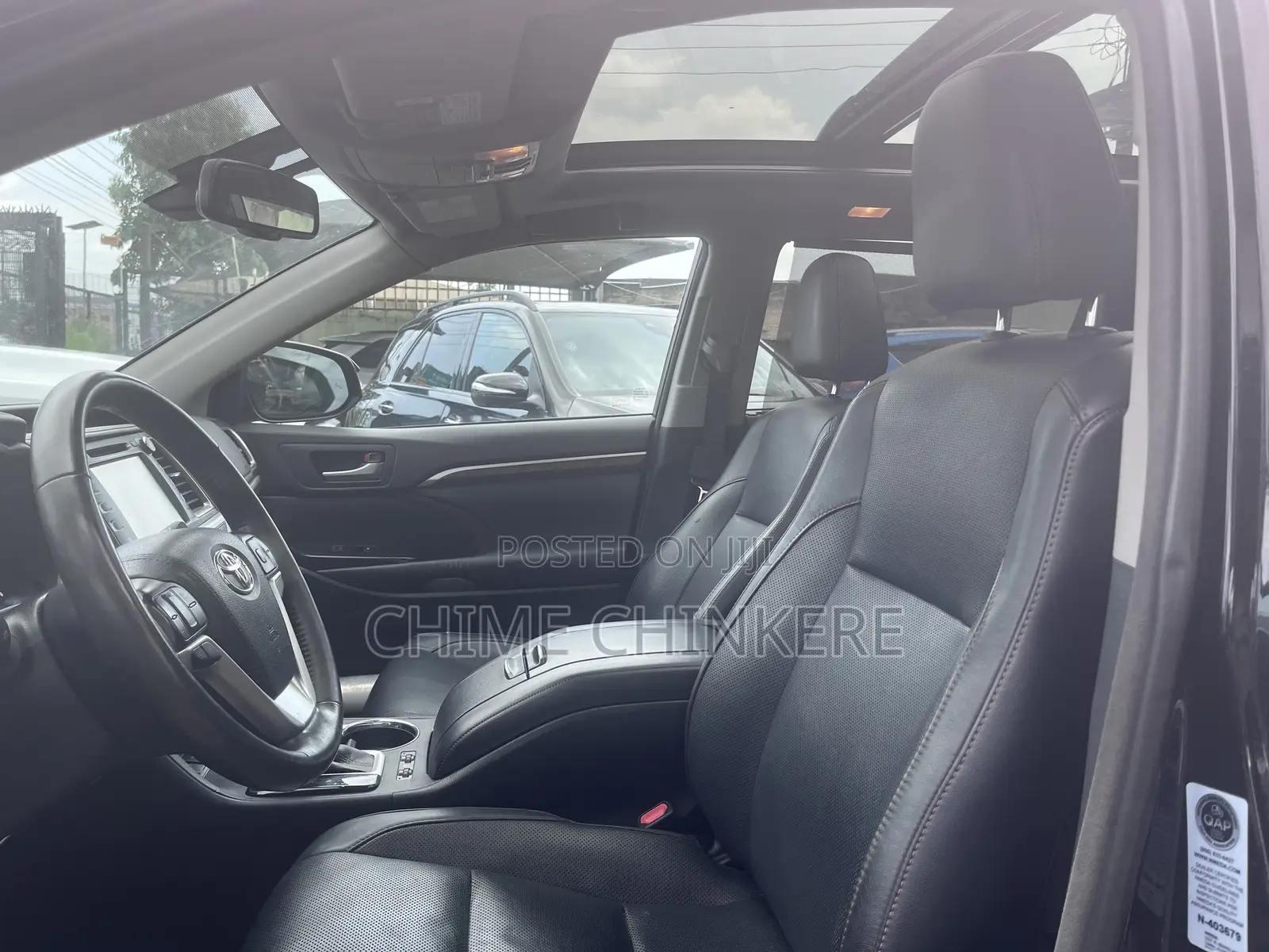 Toyota Highlander Limited V6 4x4 (3.5L 6cyl 6A) 2016 Black