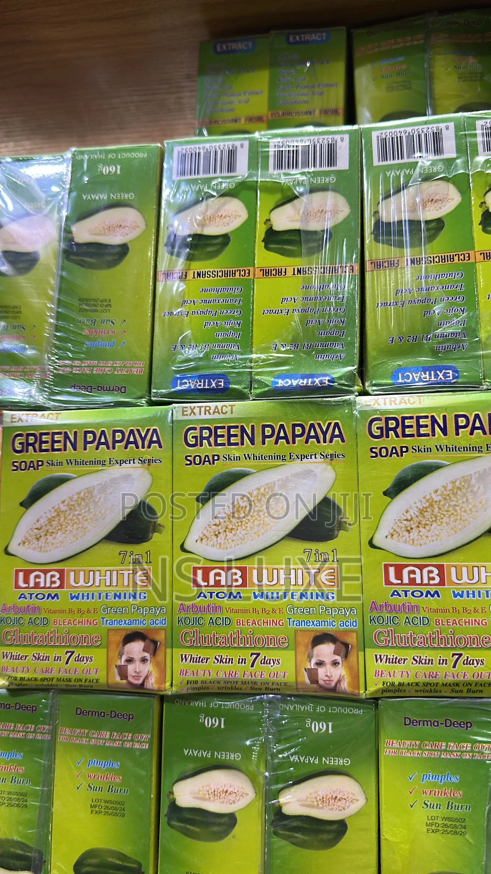 Green Papaya Soap Lab White by 12pcs