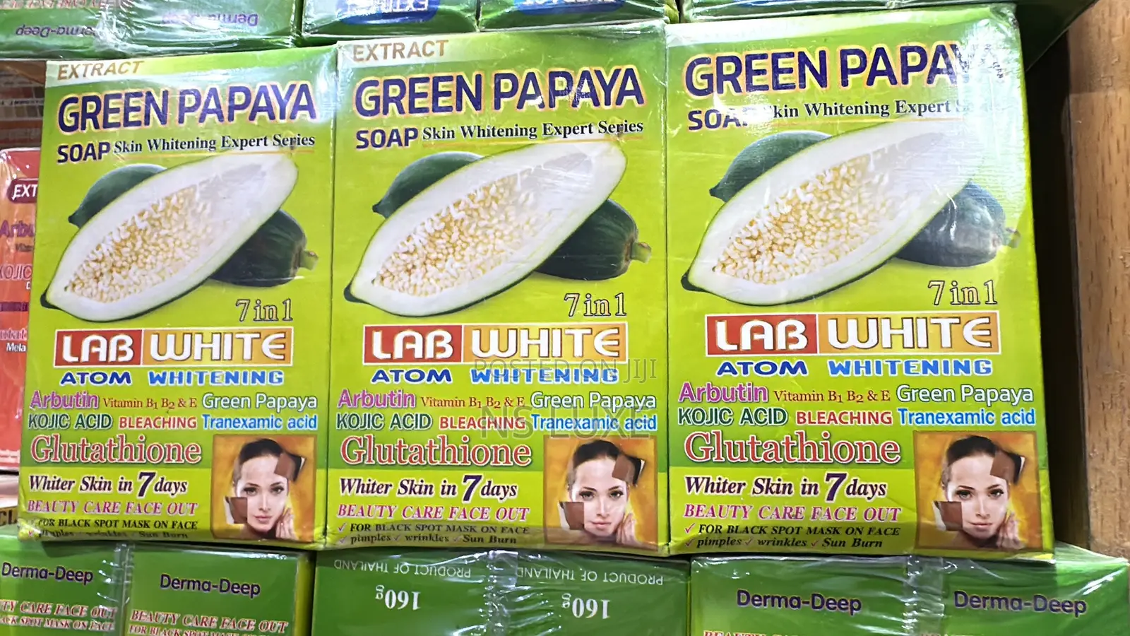 Green Papaya Soap Lab White by 12pcs