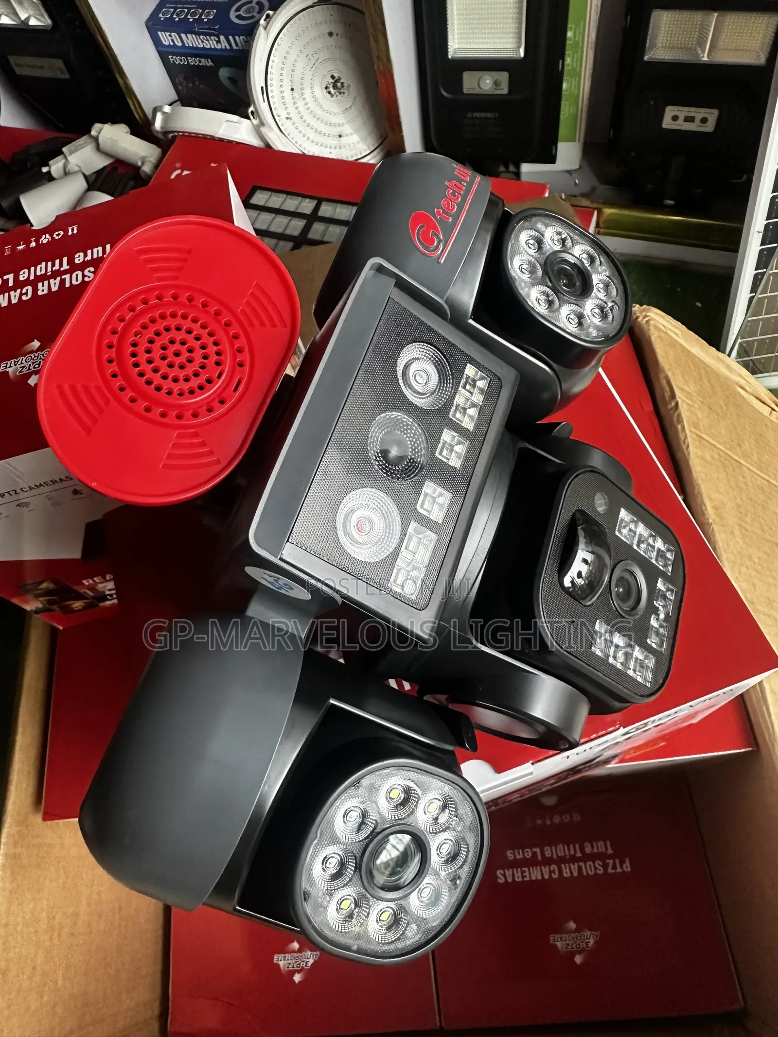 Triple Lens Solar Camera PTZ Ai Alarm 4G