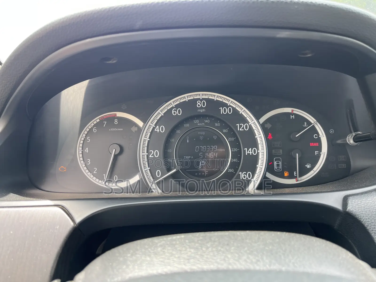 Honda Accord EX-L V-6 4dr Sedan FWD (3.5L 6cyl 6A) 2013 White