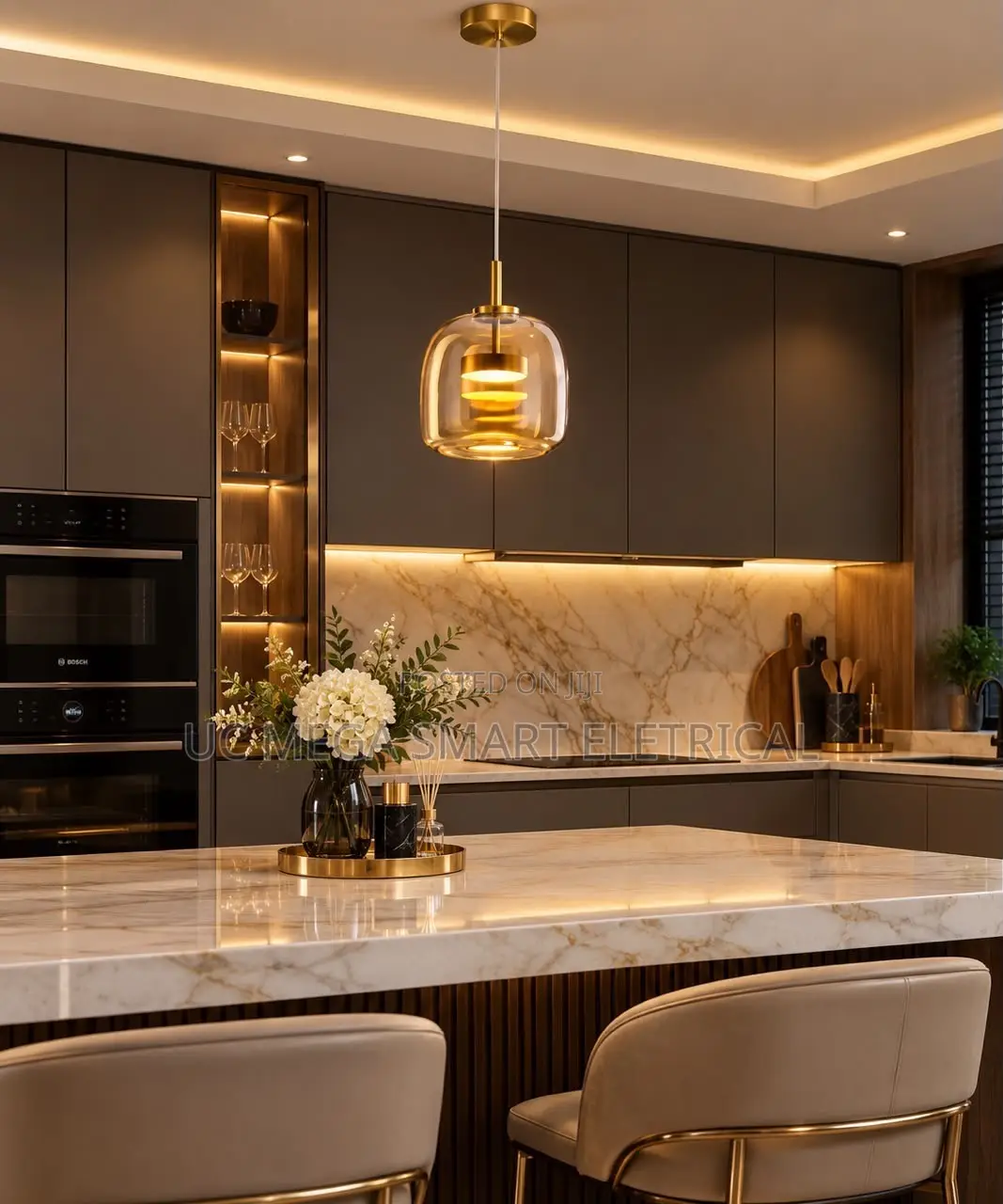 Nordic Glass LED Chandeliers Luxury Pendant Lamp Modern Minimalist