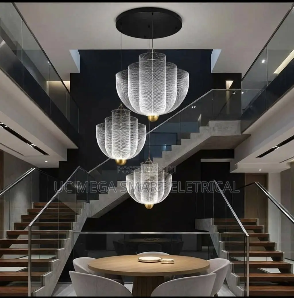 Designer LED Chandelier Lustre Minimalist Iron Pendant Light