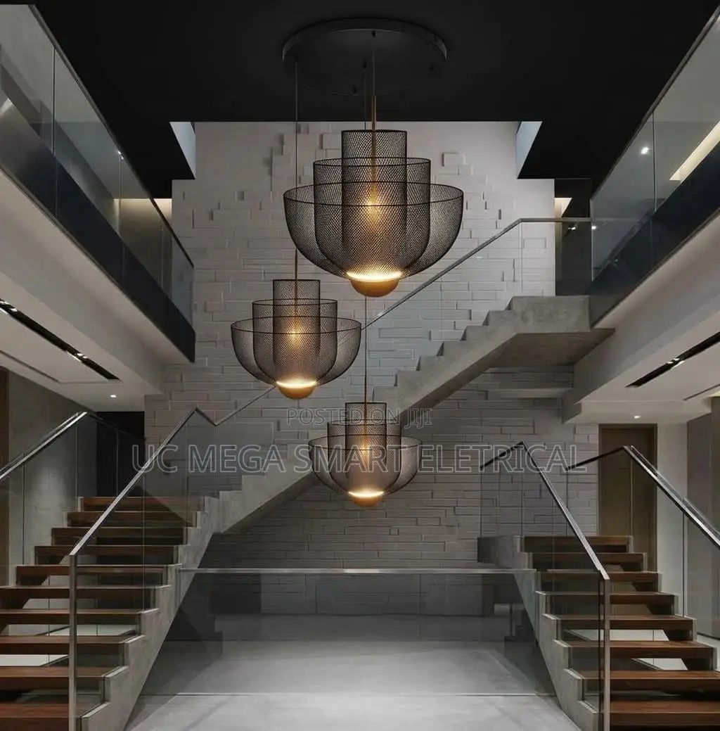 Designer LED Chandelier Lustre Minimalist Iron Pendant Light
