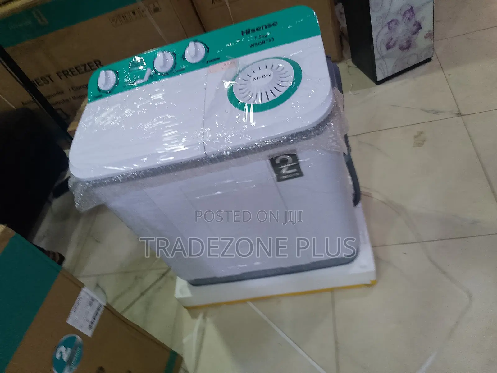 Hisense WSQB753 Twin Tub Washing Machine 7.5kg