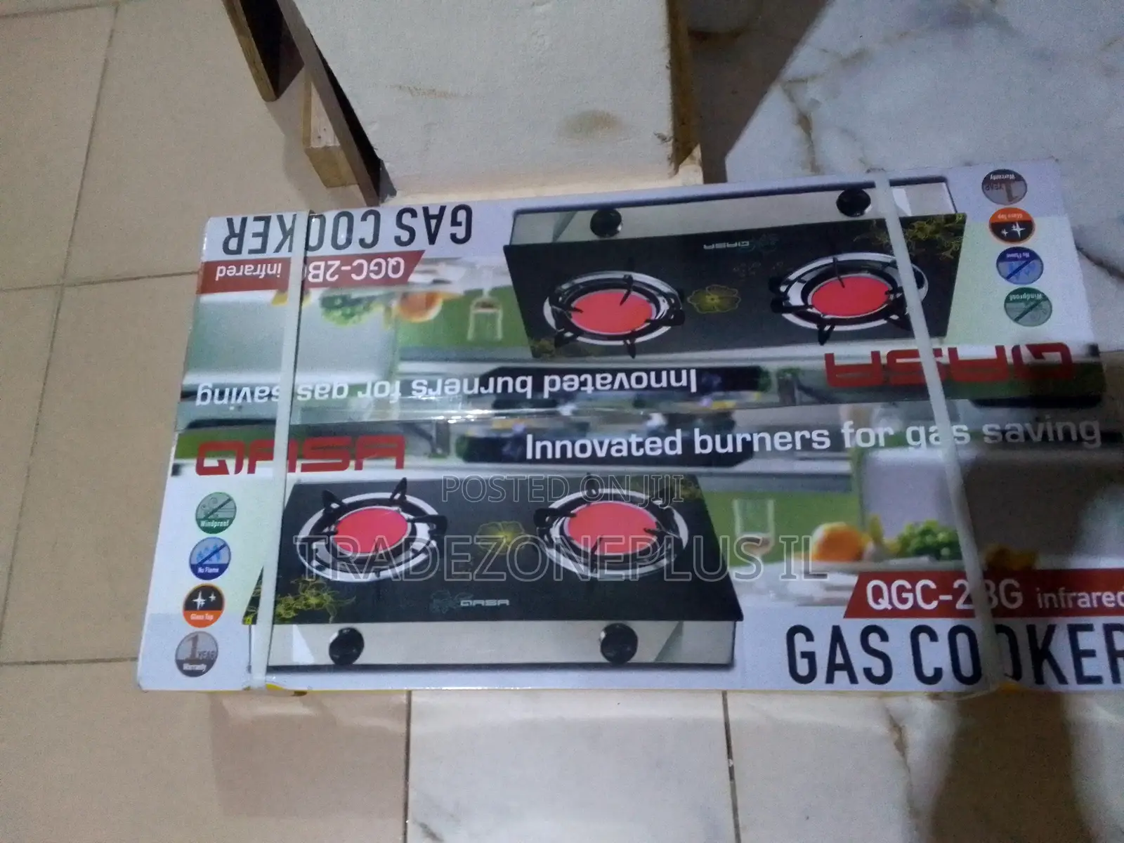 Qasa QGC 2BG Gas Cooker for Small Apartments