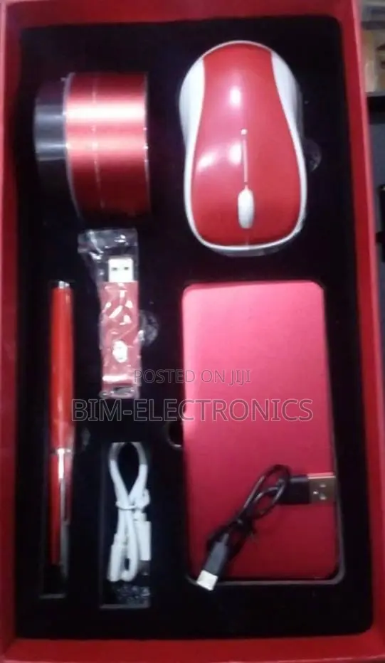 5 in 1 Corporate Gift Set- Red Set