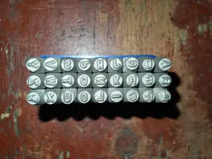 3mm Letter Stamping Steel Punch Set/ Stencil