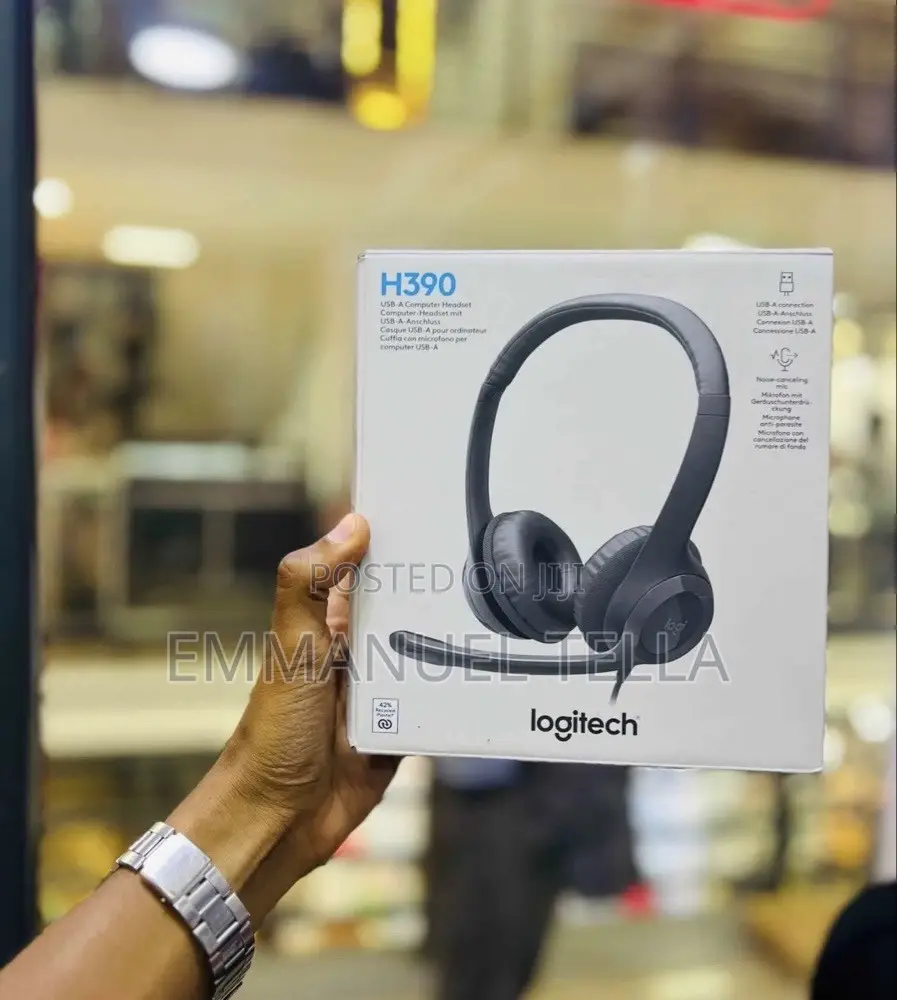 Logitech H390 USB Headset Noise-Canceling Microphone