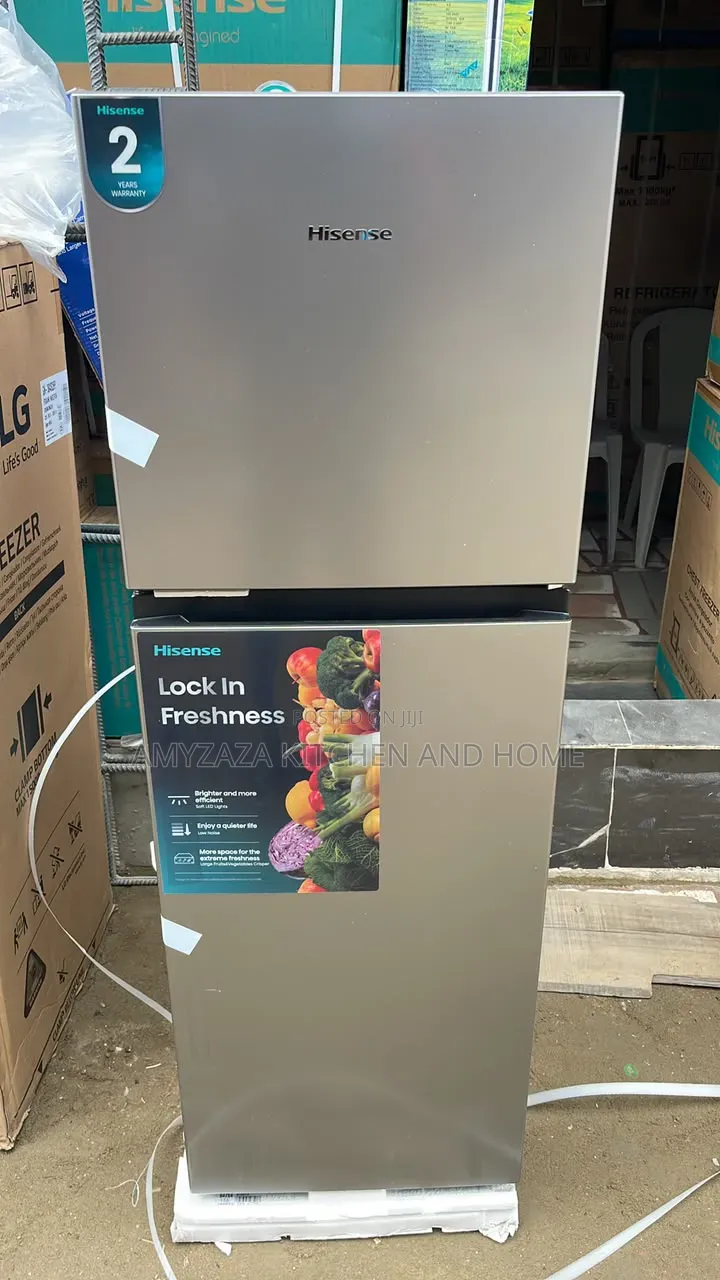 Hisense 200L Double Door Refrigerator - Silver