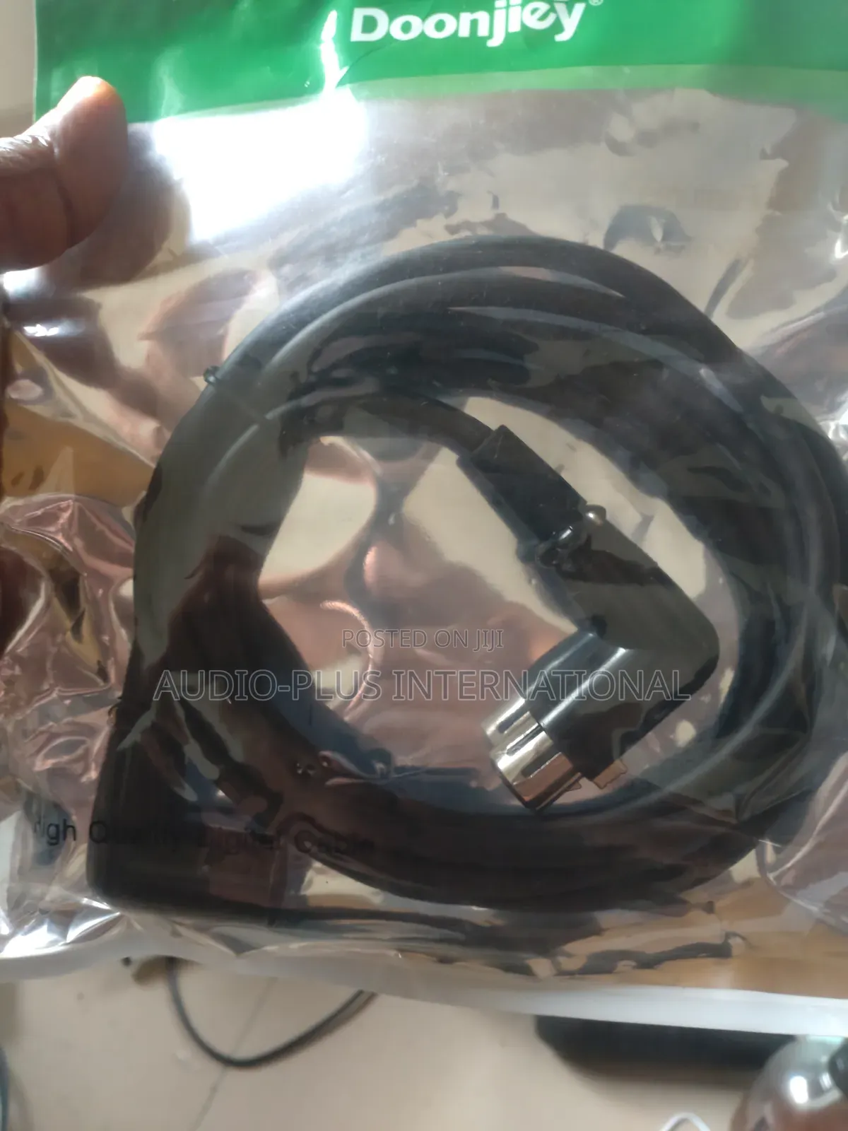 XLR Right Angle Male to Right Angel Female Cable. 2Meters