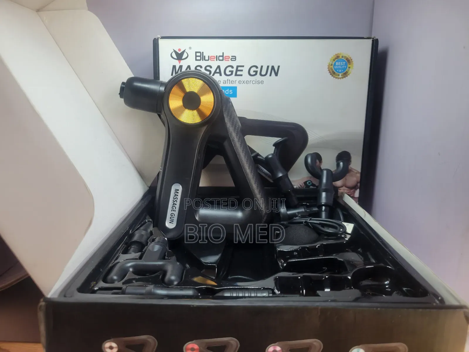 Blueidea BLD-8891 Massage Gun With 9 Massage Heads