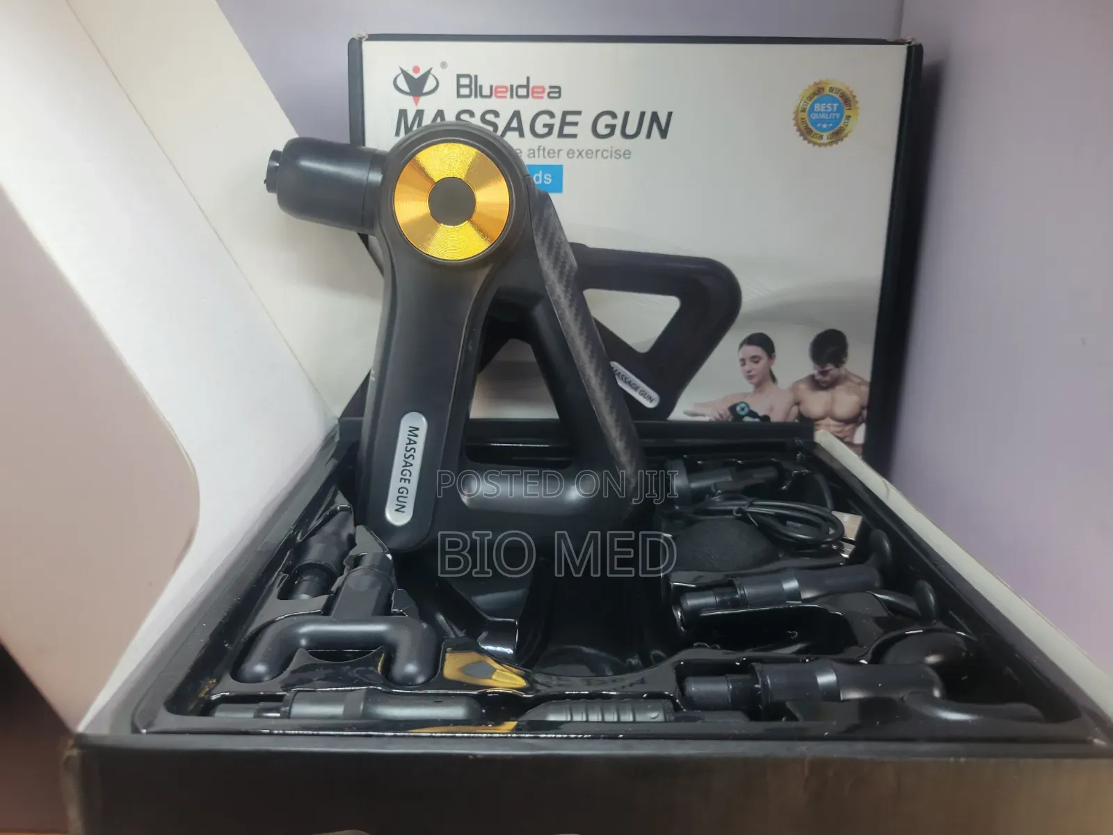 Blueidea BLD-8891 Massage Gun With 9 Massage Heads