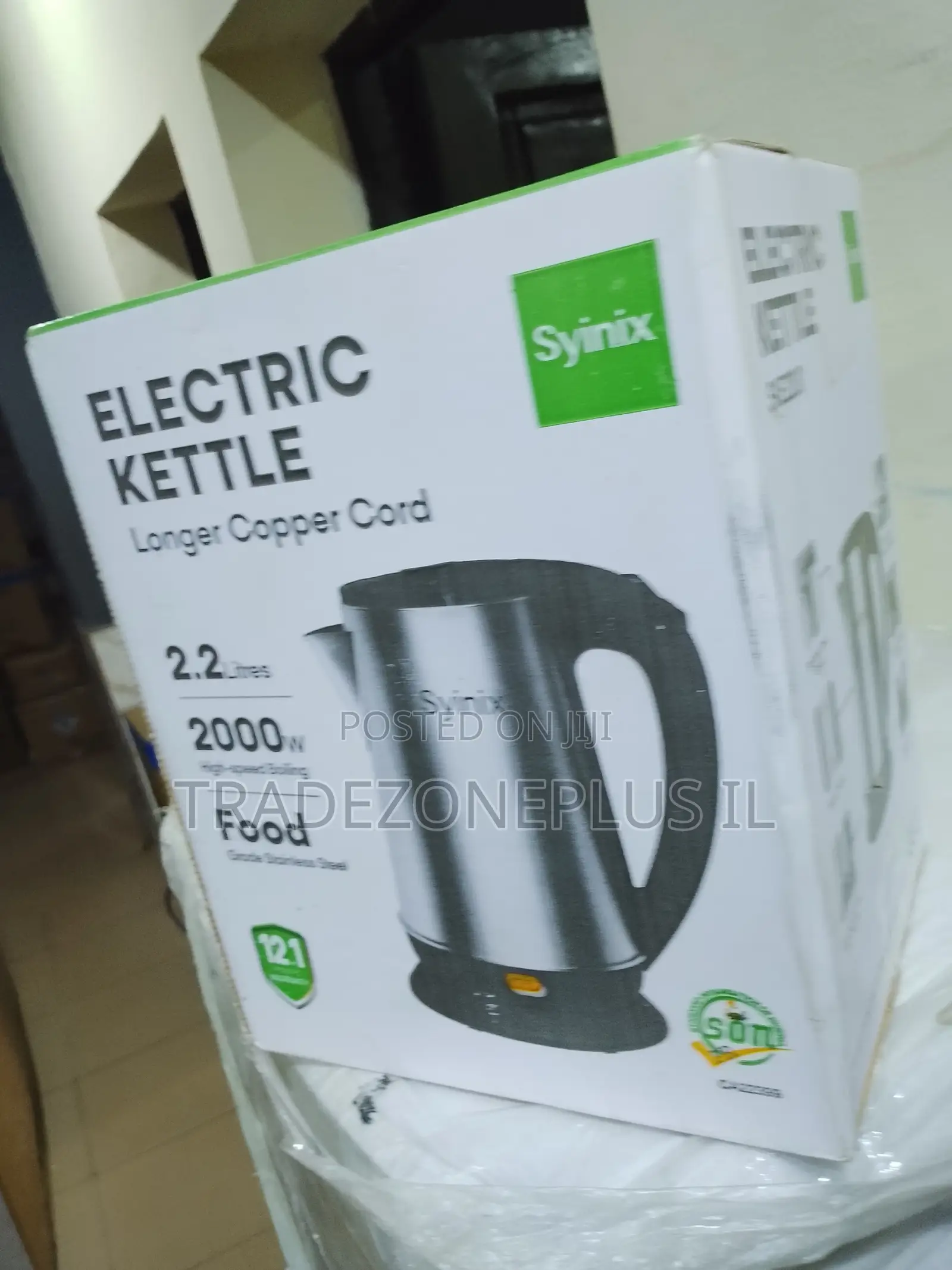 Durable Synix Water Heating Jug 2.2L 2000W
