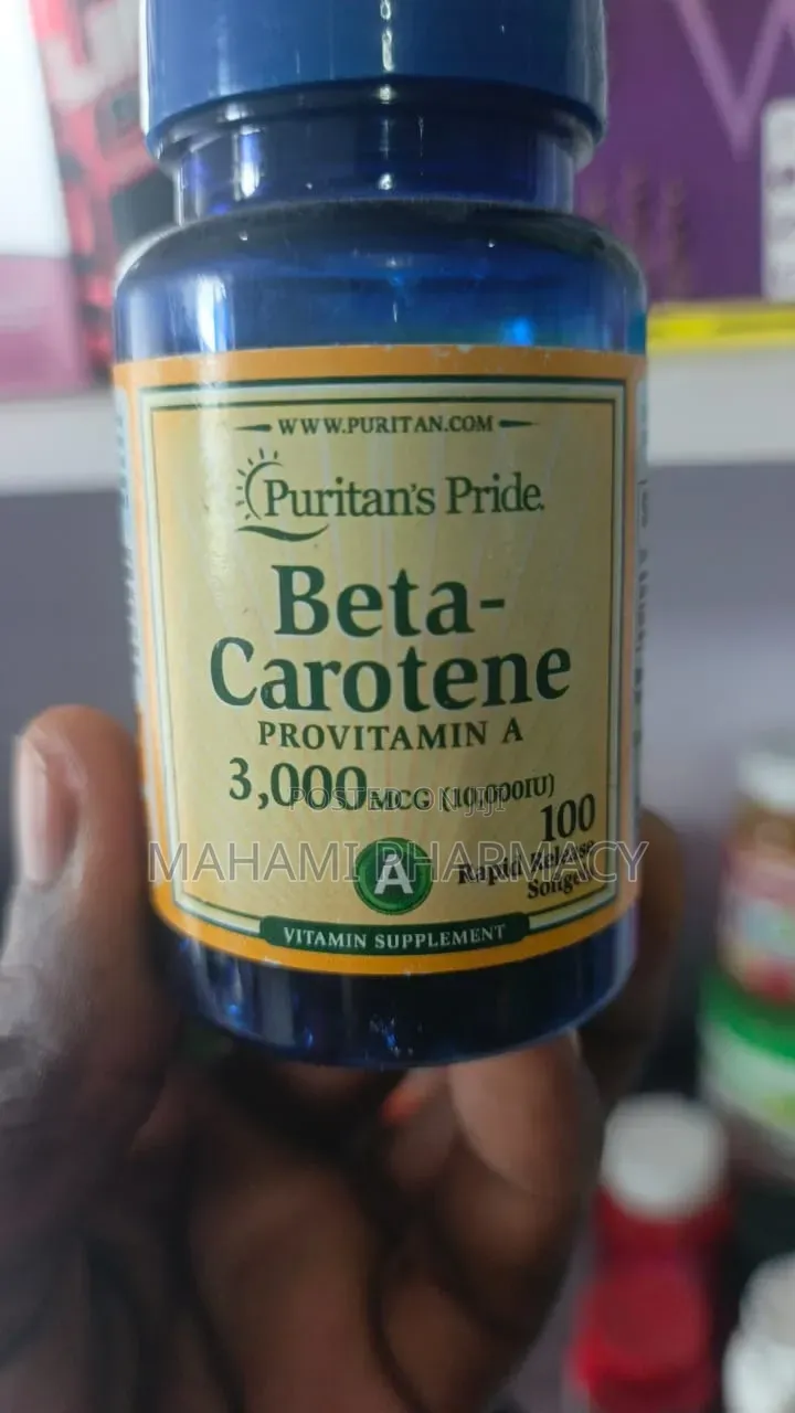 Puritan’s Pride Beta-Carotene Provitamin a 100 Rapid Release Softgel